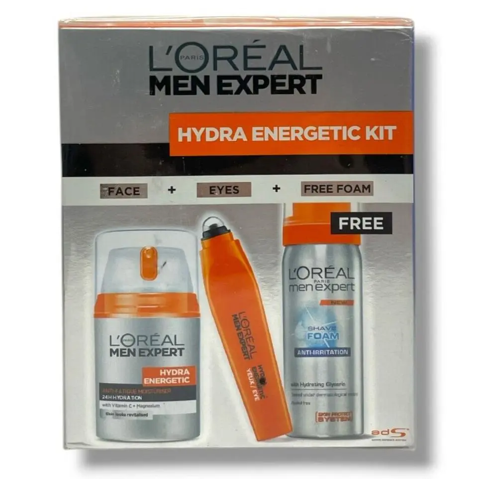 L`oreal Men Expert Hydra Energetic Kit 3 Pcs As Seen In Pics by L'Oréal