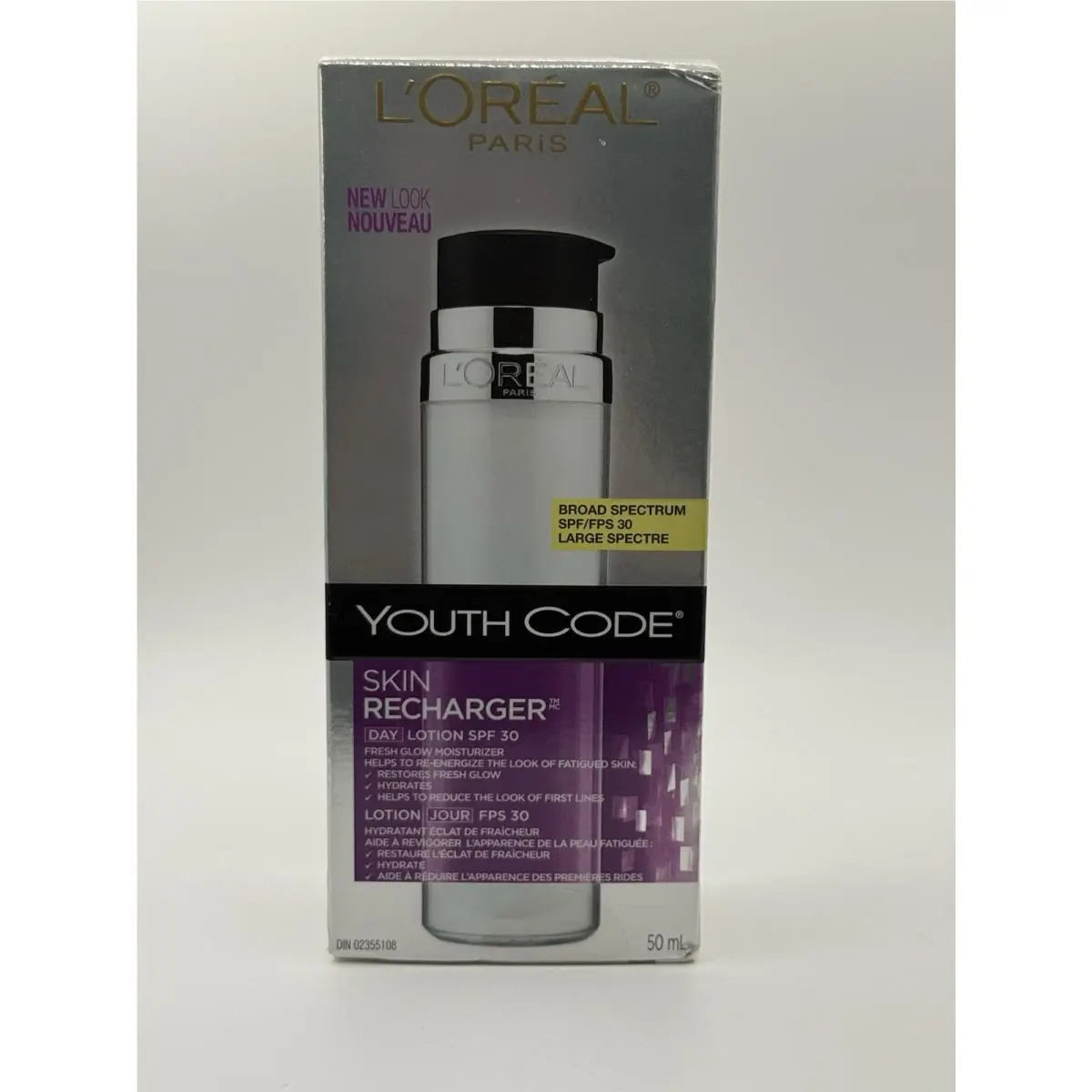 Loreal Youth Code Skin Recharger Serum Consentrate Fresh Glow Booster 1. Oz