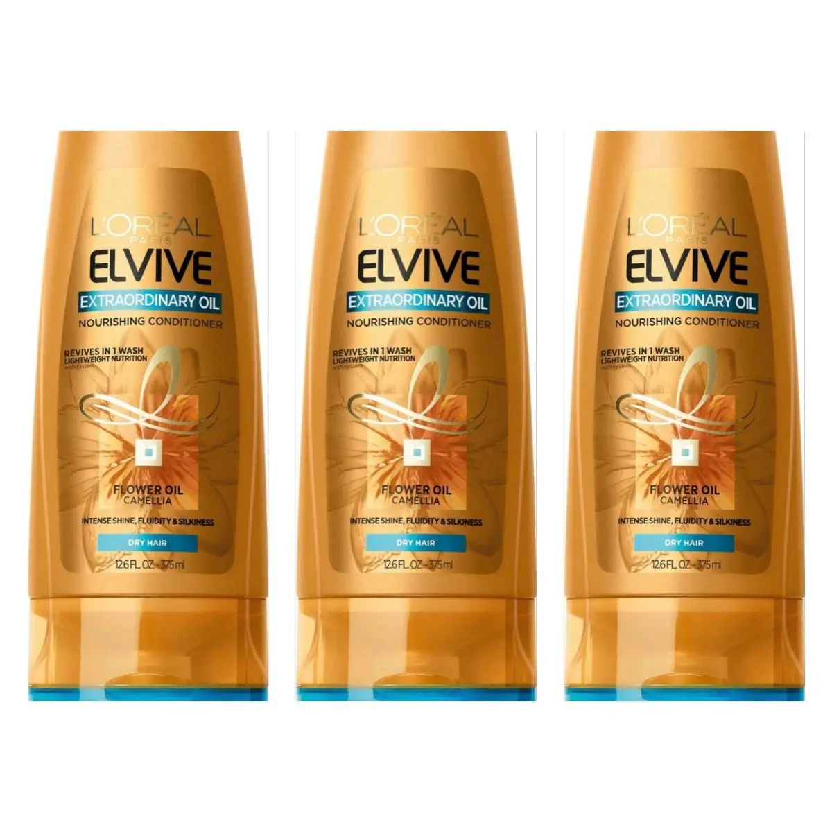 3 L`oreal Extraordinary Oil Nourishing Conditioner Flower Oil Dry Hair 12.6 oz