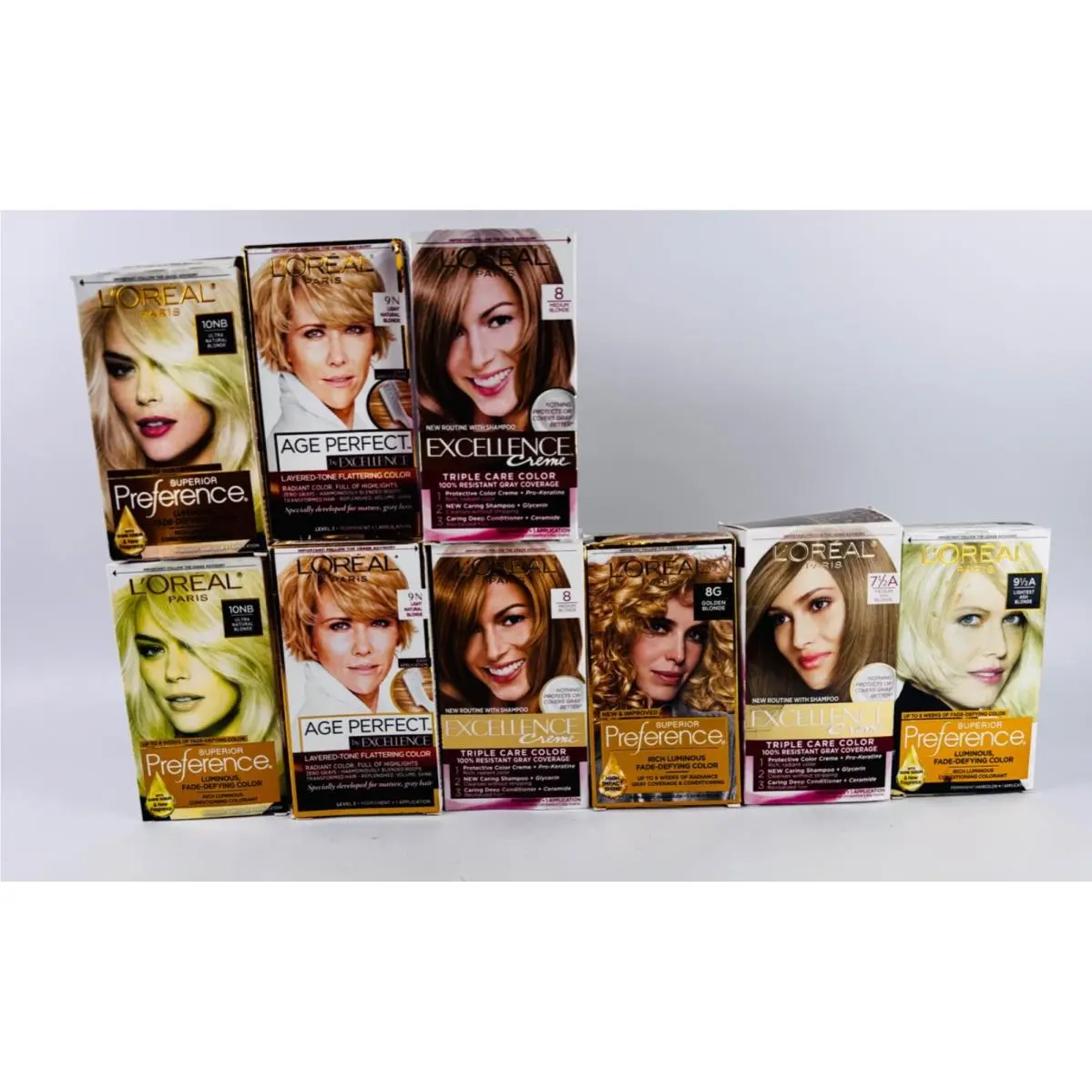 Loreal Permanent Hair Color Bundle Light Nautral Blonde Ultra Natural Blonde