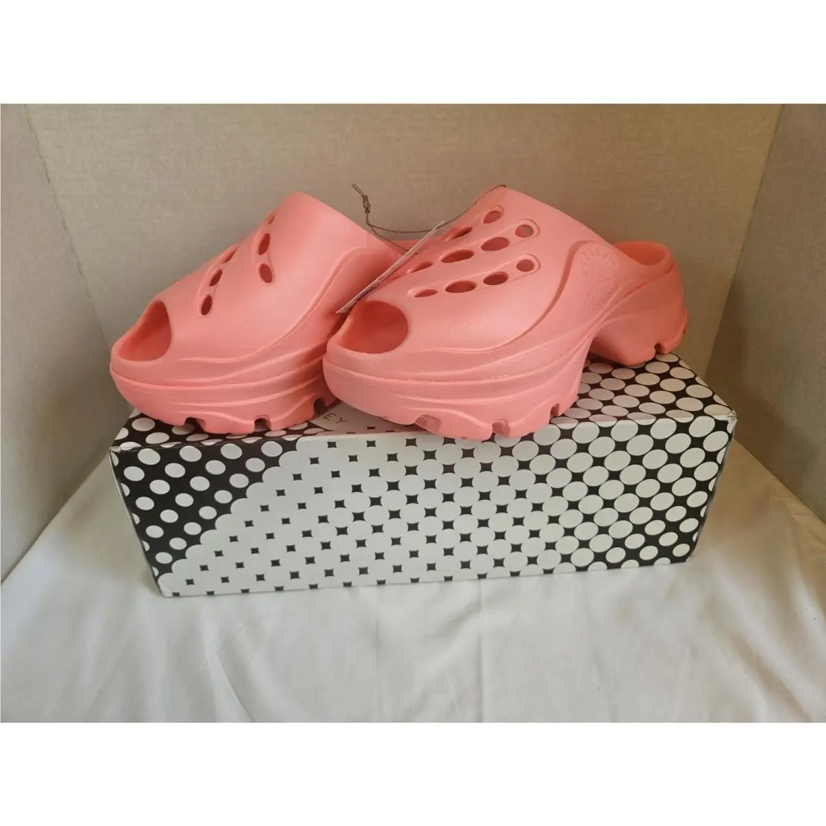 Adidas Clogs By Stella Mccartney Coral Women`s - IE2436 Size 9