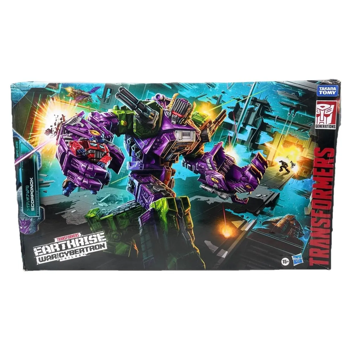 Transformers Generations War Cybertron: Earthrise Titan WFC-E25 Scorponk-openbox