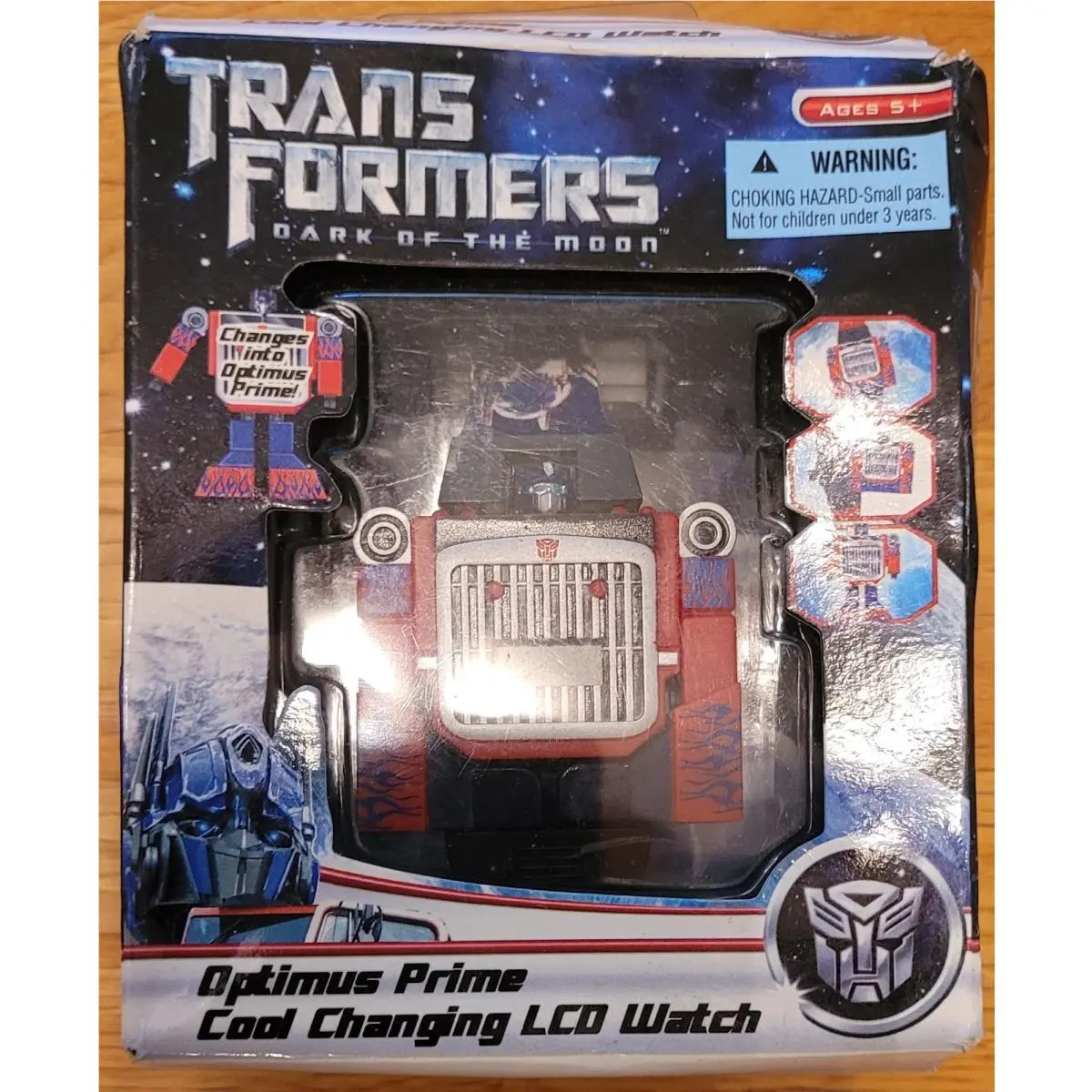 Transformers Dark of The Moon Optimus Prime Lcd Watch Cool Changing Lcd Watch
