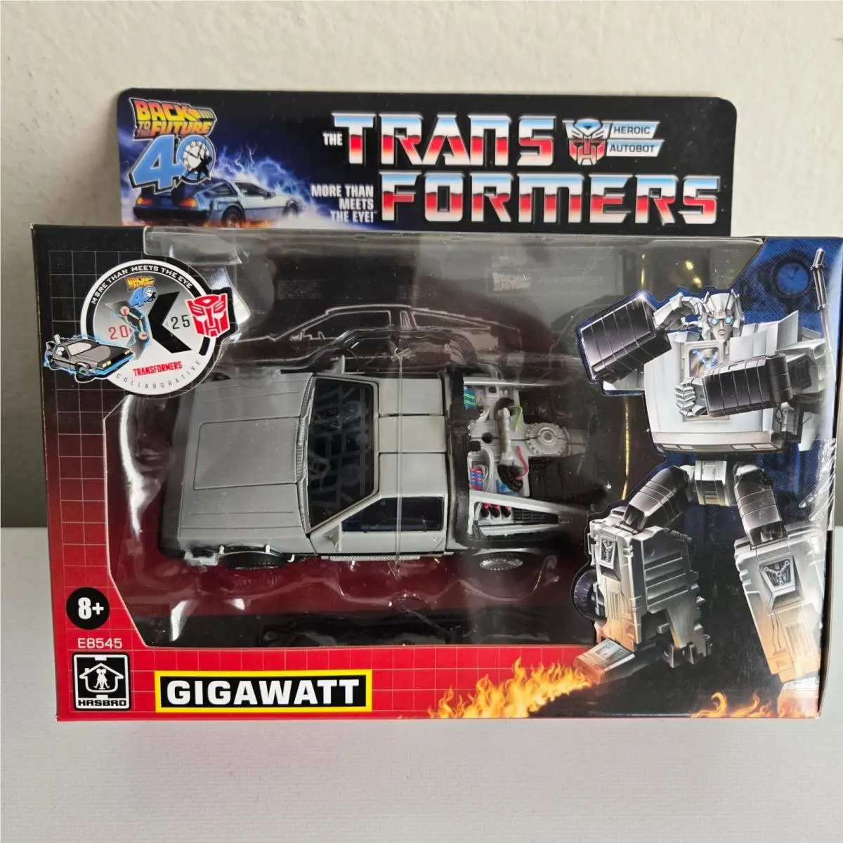 Transformers x Back To The Future Collab Gigawatt Autobot Action Figure