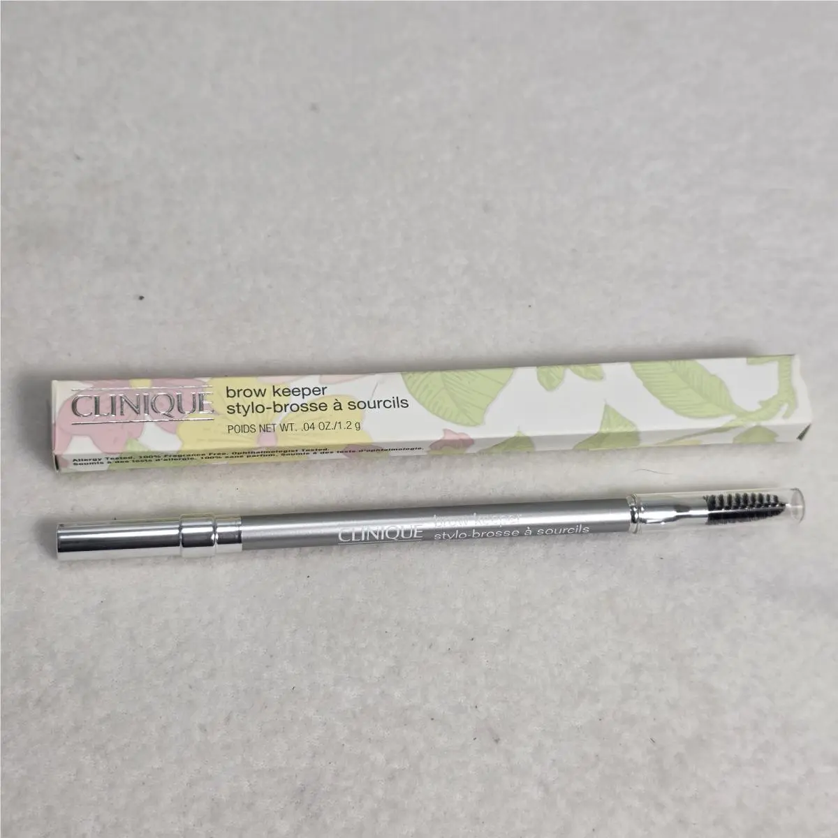 Clinique Brow Keeper 01 Warm Brown Pencil and Brush Eyebrow Full Size Htf