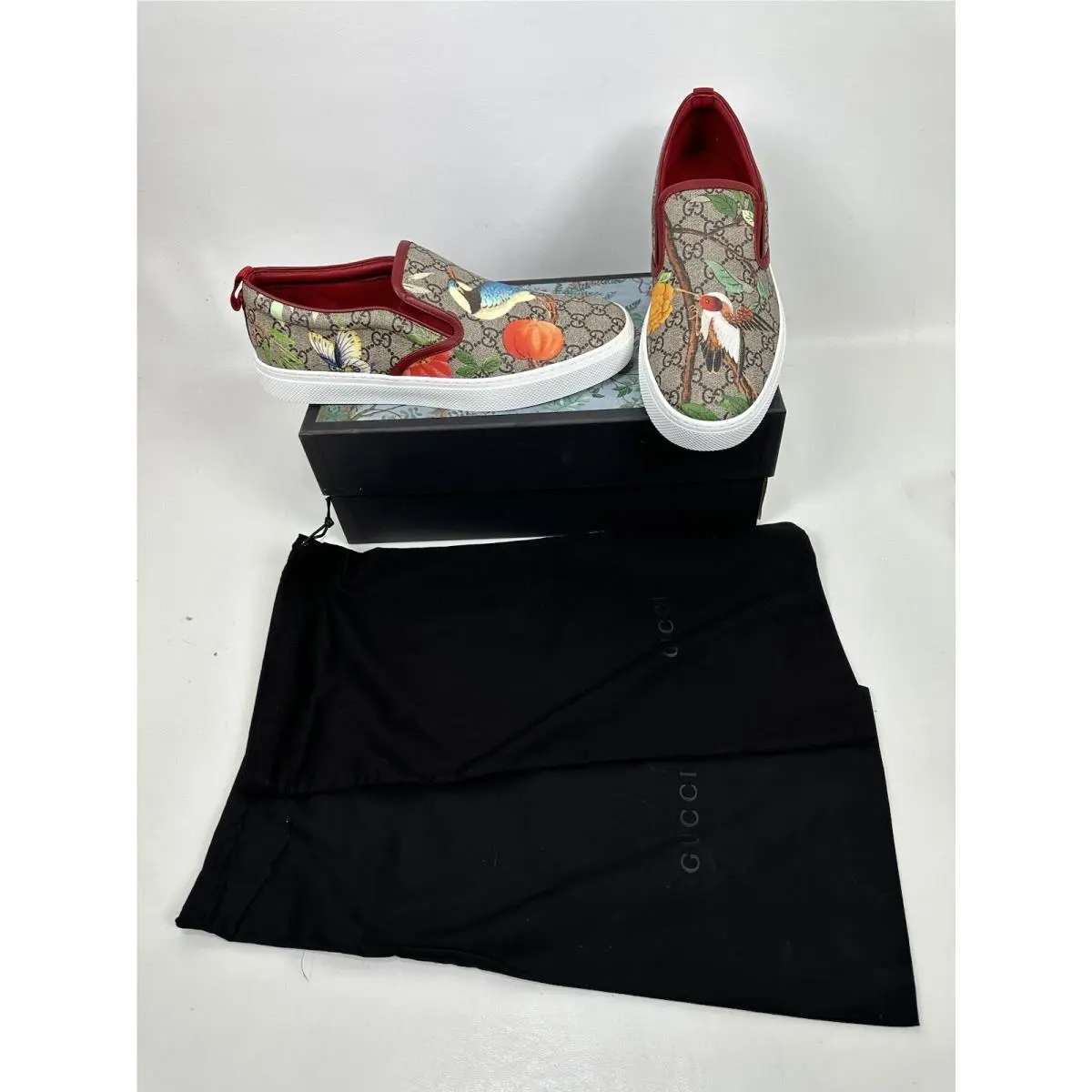 Supreme Monogram Tian Shoes Sneakers Mens Size 10 UK Birds by Gucci