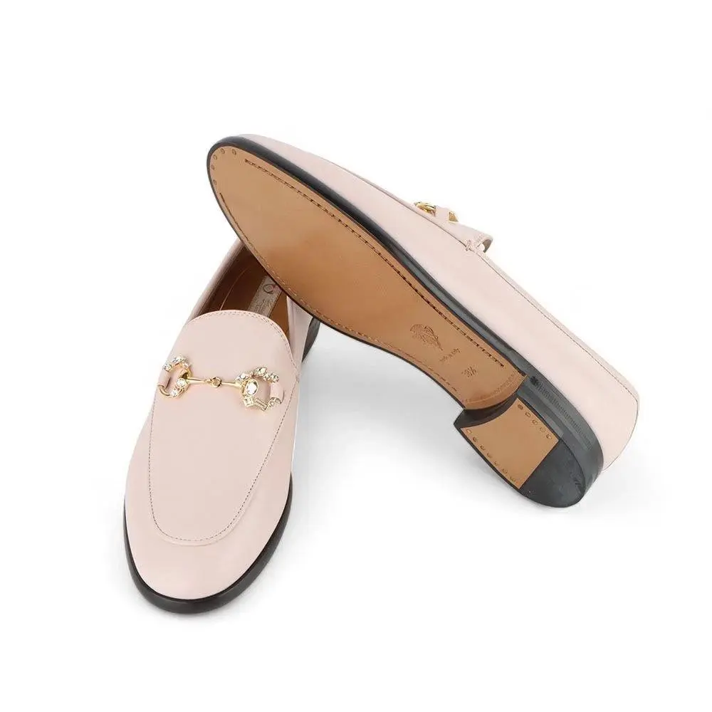 Jordaan Crystal Decor Women`s Loafers 36.5 by Gucci