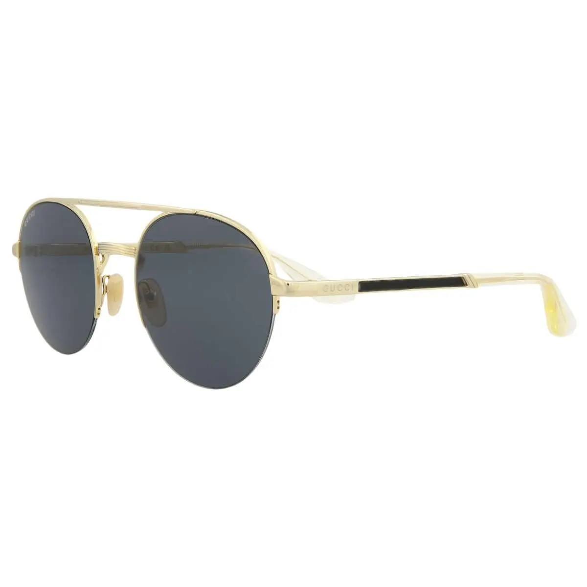 Gucci Aviator Gold Sunglasses with Grey Lenses GG0984S 001