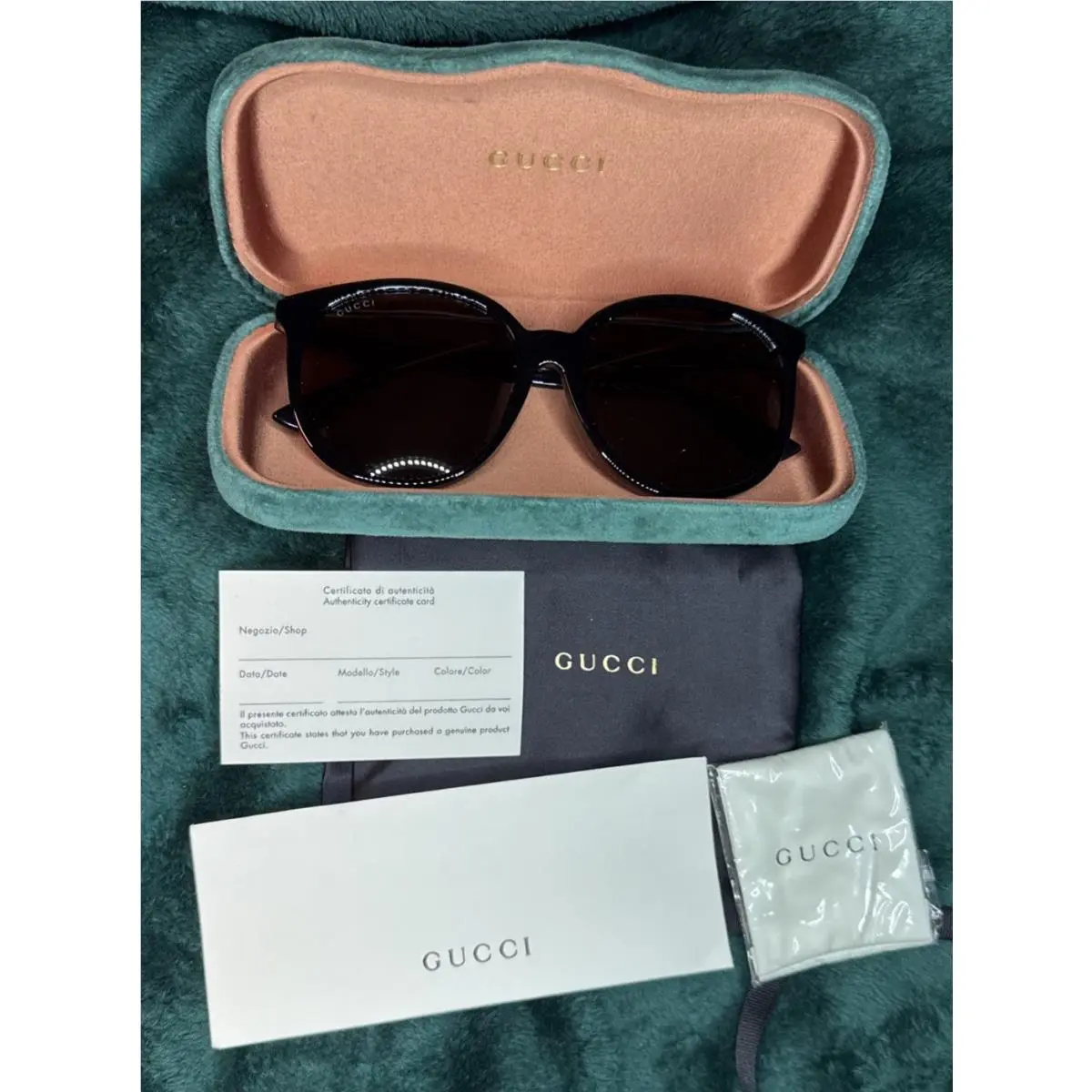 GG 0261SA 001 Sunglasses Womens Black Frame 57-16-145 by Gucci