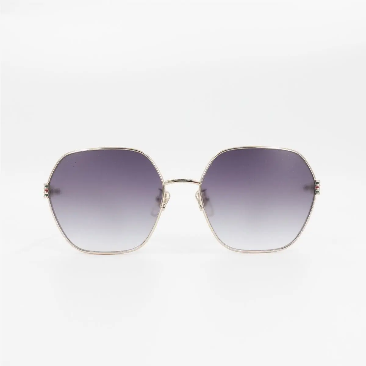 Gucci GG1285 Square Sunglasses Gold Gray OS