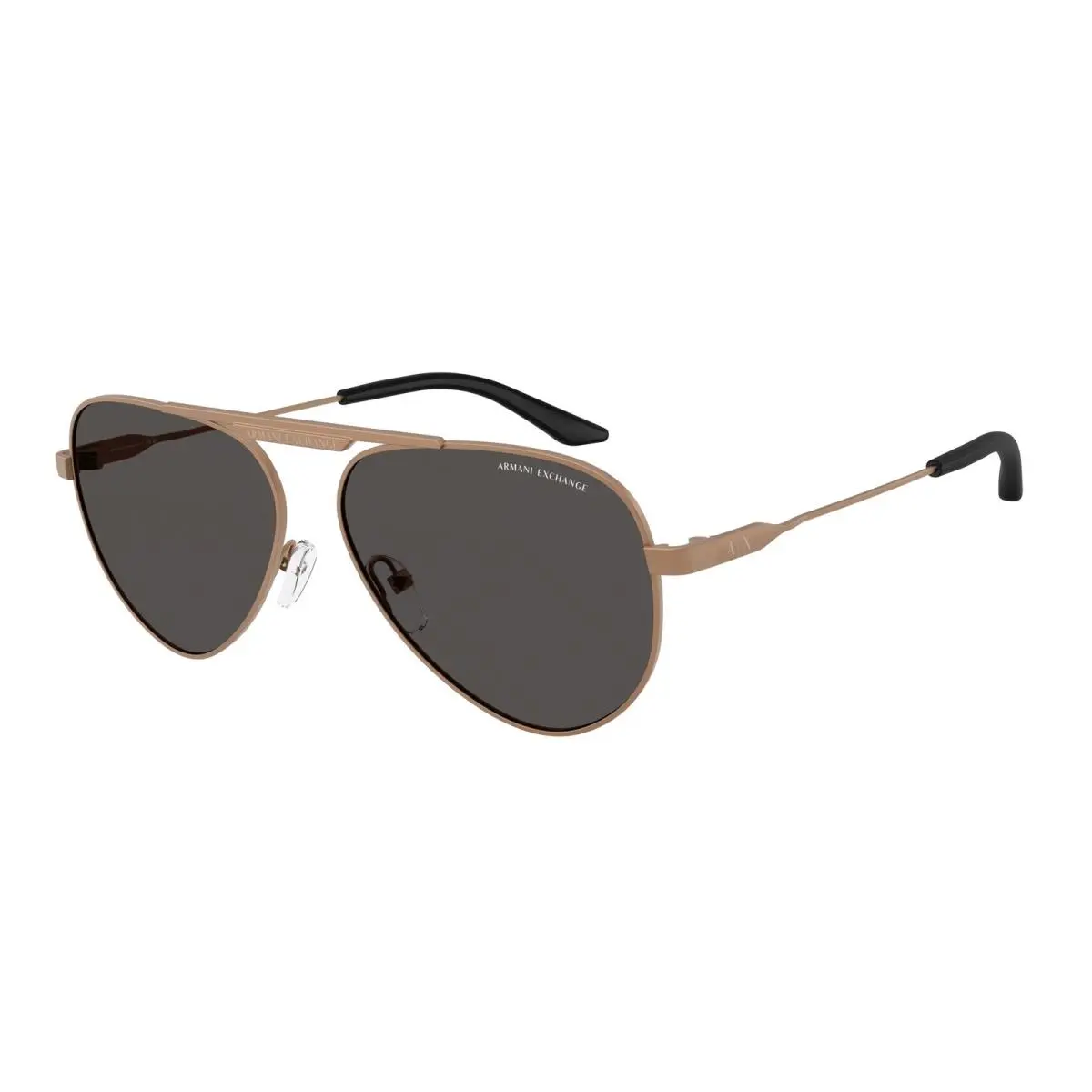 Armani Exchange AX2060S 610687 Matte Bronze Dark Grey 58 mm Unisex Sunglasses