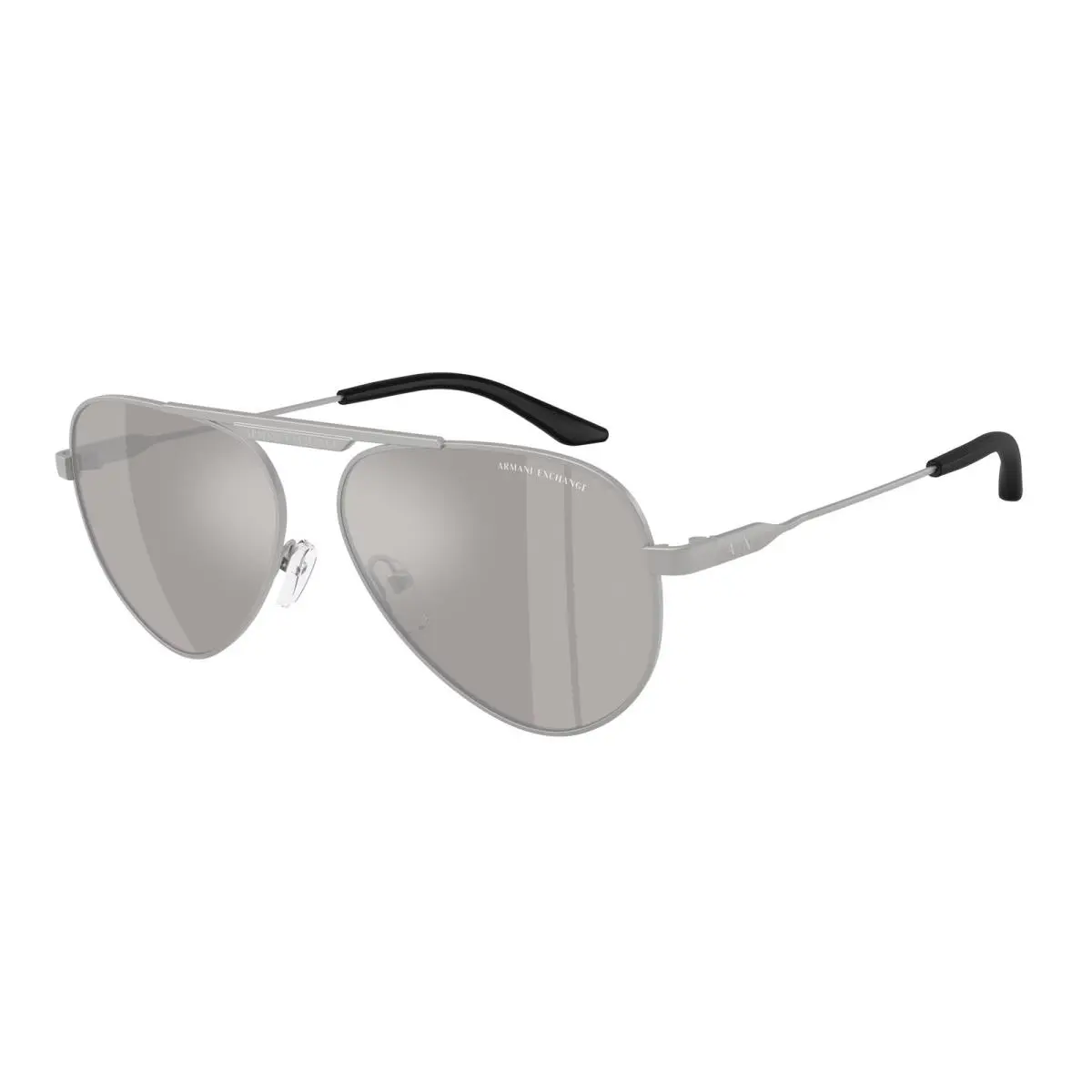 Armani Exchange AX2060S 60206G Mt Silver Grey Mirror Slvr 58mm Unisex Sunglasses