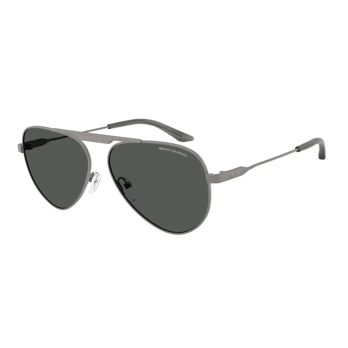 Armani Exchange AX2060S 600387 Matte Gunmetal Dark Grey 58 mm Unisex Sunglasses