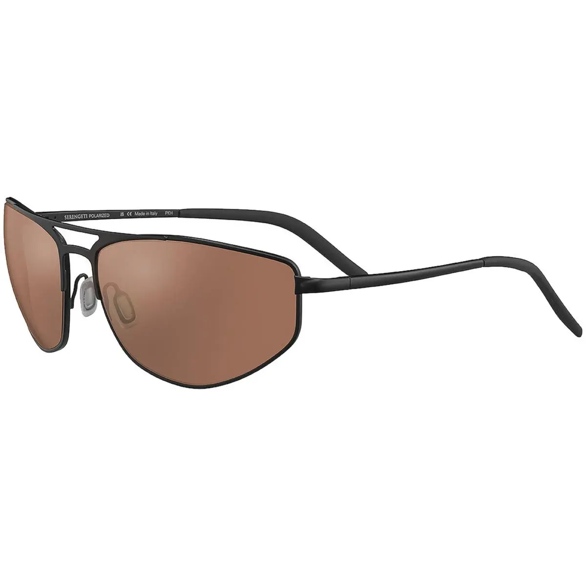 Masten Men`s Polarized Photochromic Wrap Sunglasses SS57900 Italy Matte Black/Drivers (SS579001) by Serengeti