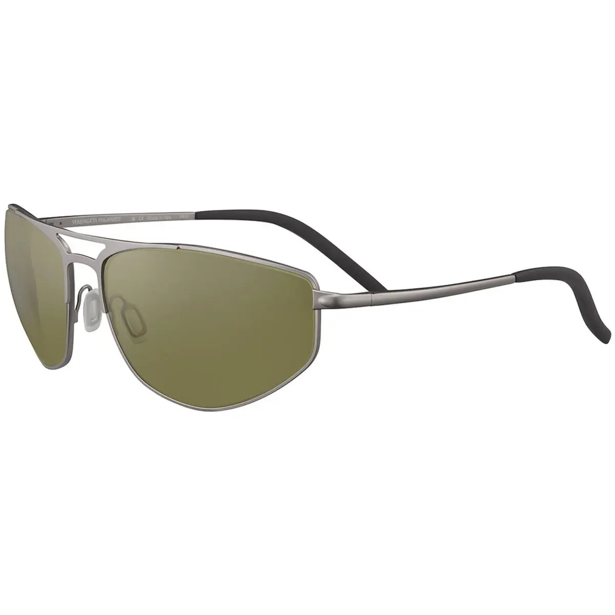 Masten Men`s Polarized Photochromic Wrap Sunglasses SS57900 Italy Matte Gunmetal/555nm (SS579002) by Serengeti