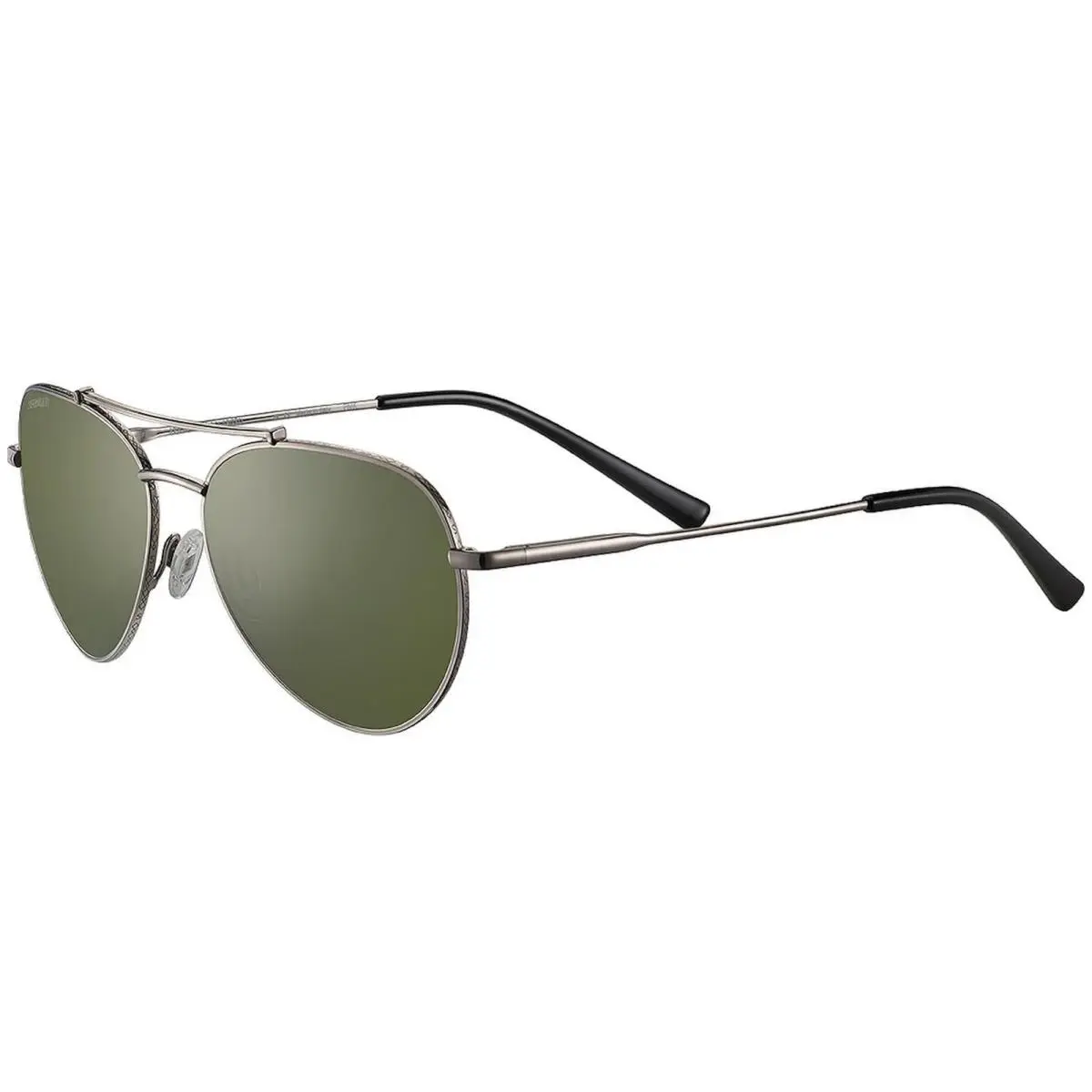 Serengeti Pete Polarized Photochromic Gunmetal Aviator w/ Glass Lenses - Italy