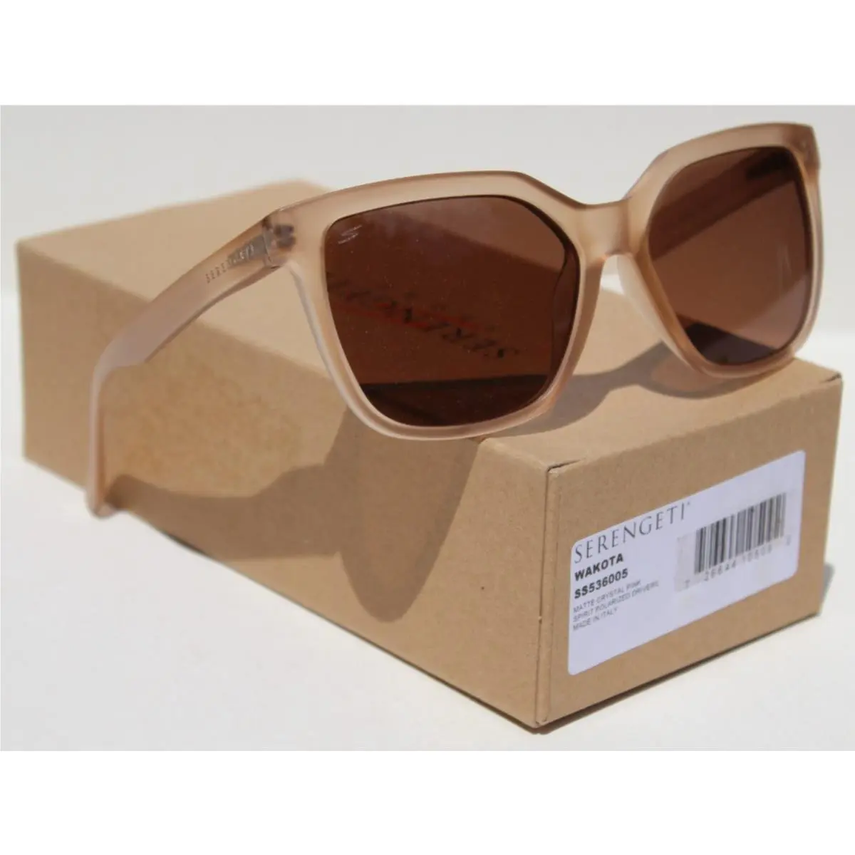 Serengeti Wakota Polarized Sunglasses Crystal Pink/spirit Drivers SS536005