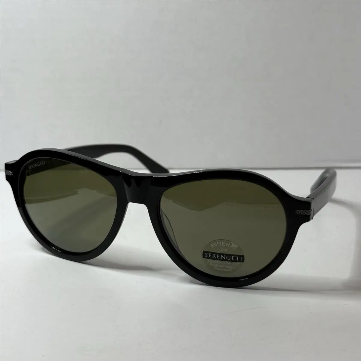 Serengeti Danby SS527001 Black Green Polarized Sunglasses 56 18 150
