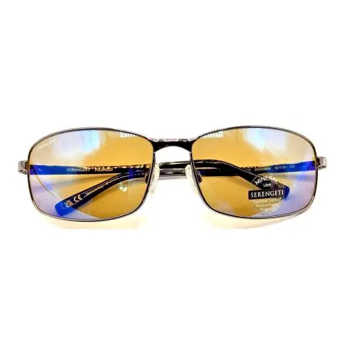 Serengeti Sunglasses Varese 2.0 Dark Gunmetal Frame Green Polarized Lens 62mm
