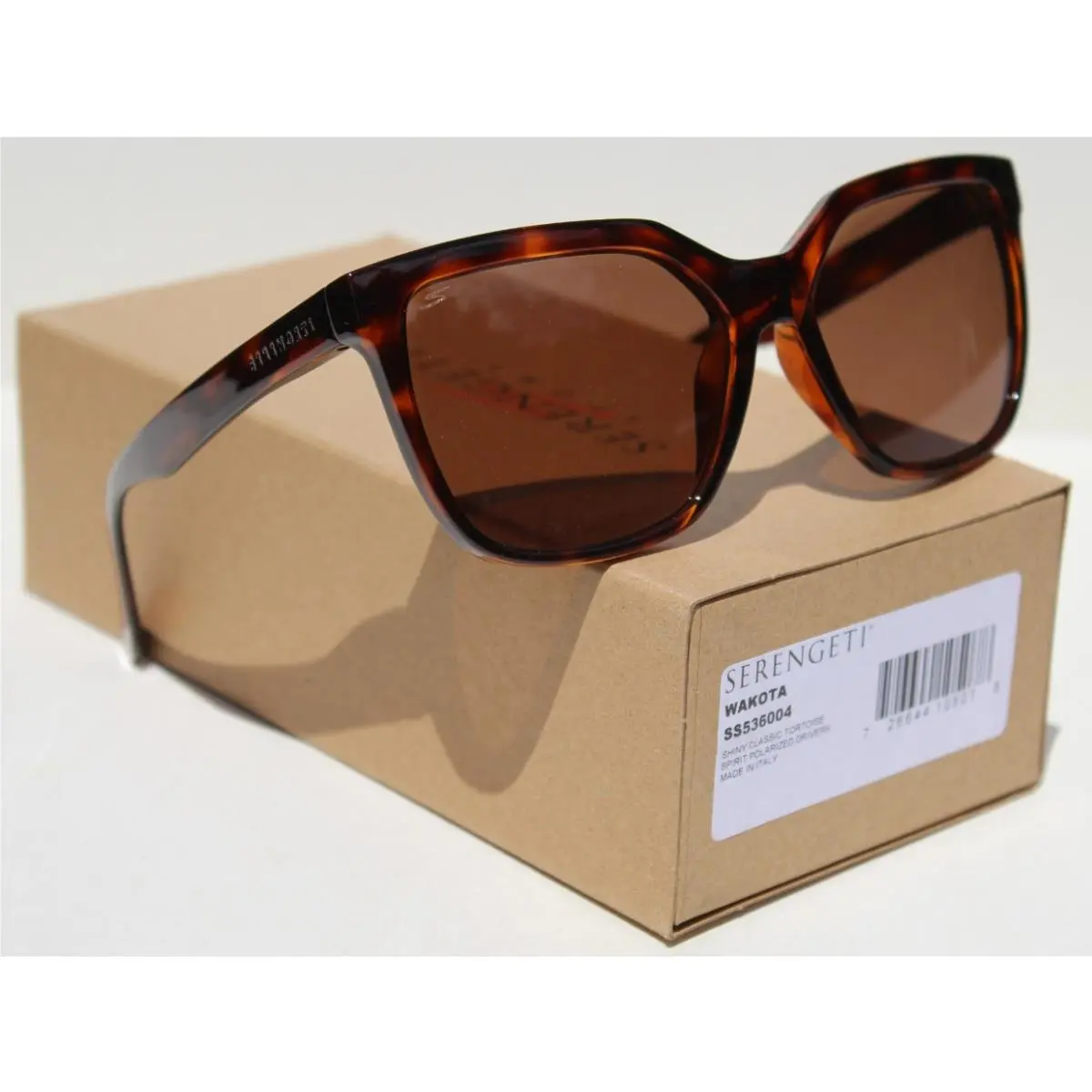 Serengeti Wakota Polarized Sunglasses Tortoise/spirit Drivers SS536004 Italy