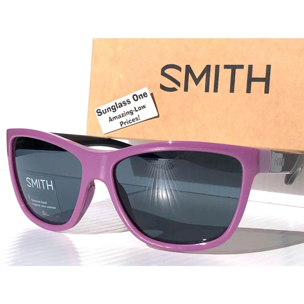 Smith Optics Eclipse Mauve Violet Black Chromapop Black Lens Sunglass HK8