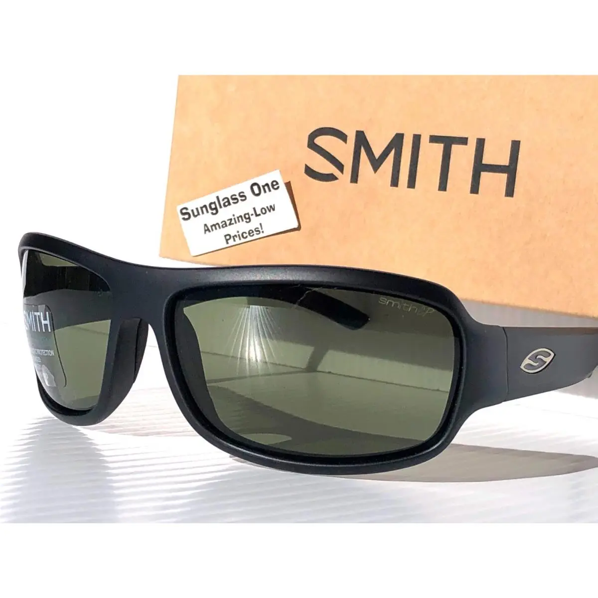 Smith Optics Drop Elite Mat Black Tactical Ansi Grey Green Z87.1 Sunglass