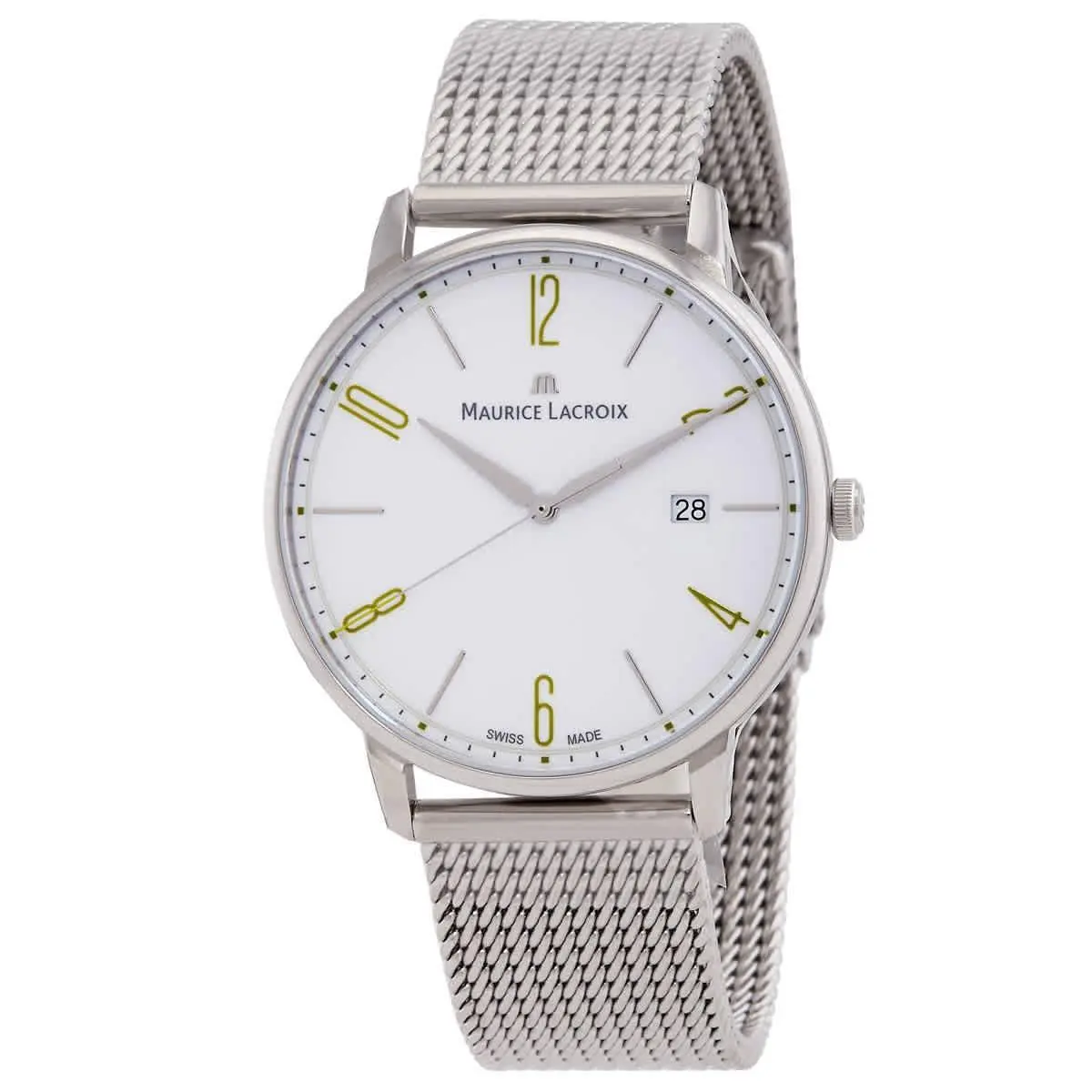 Maurice Lacroix EL1118-SS00S-120-D Eliros White Dial 40 mm Unisex Watch