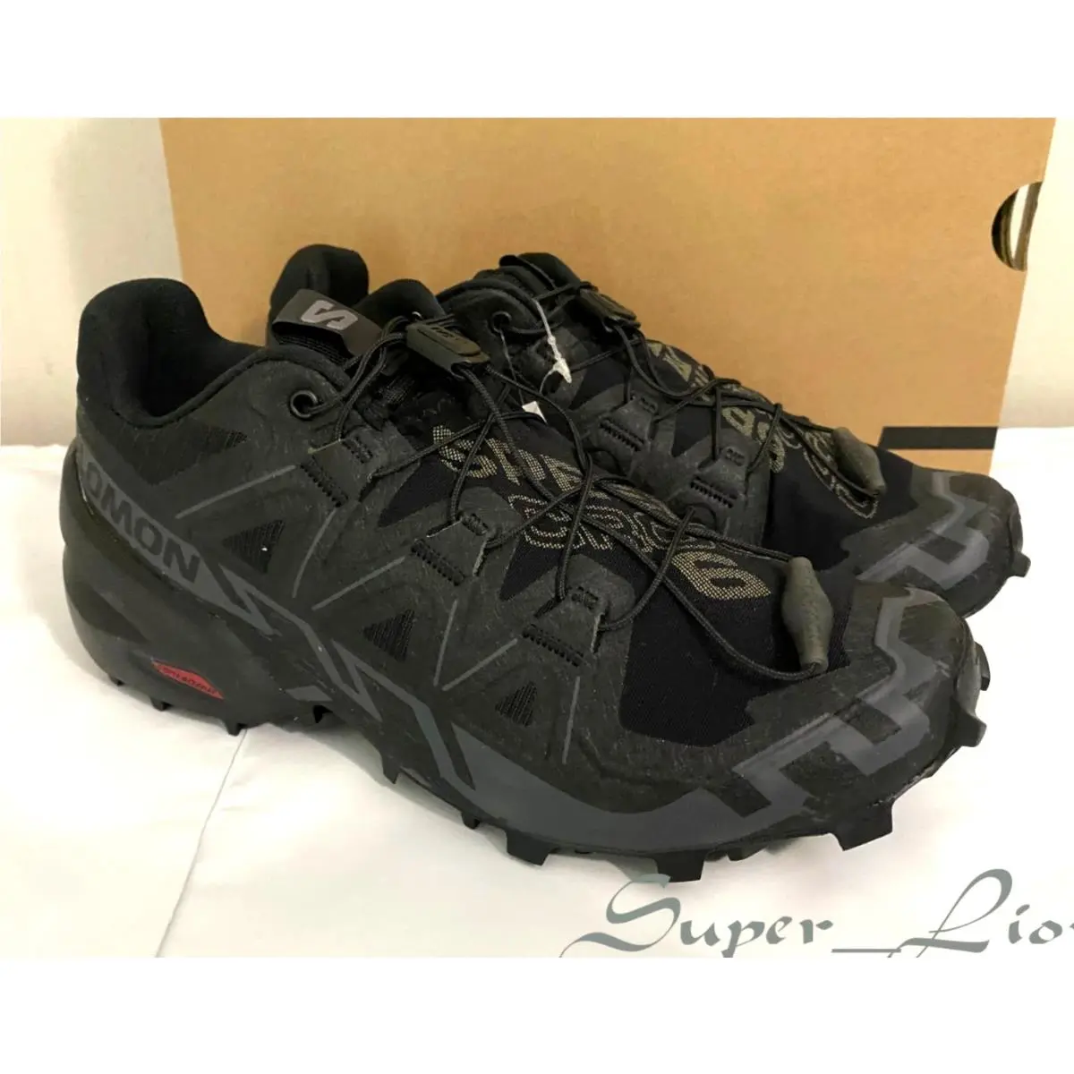 Salomon Women`s Speedcross 6 W Trail Running Shoes - Size 6 - Black Phantom