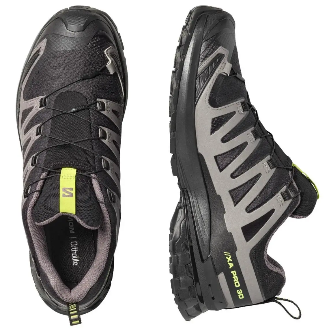 Salomon shoes - Salomon XA Pro 3D V9 - L47987300 - Black/Dark Gull Gray/Acid Lime 0