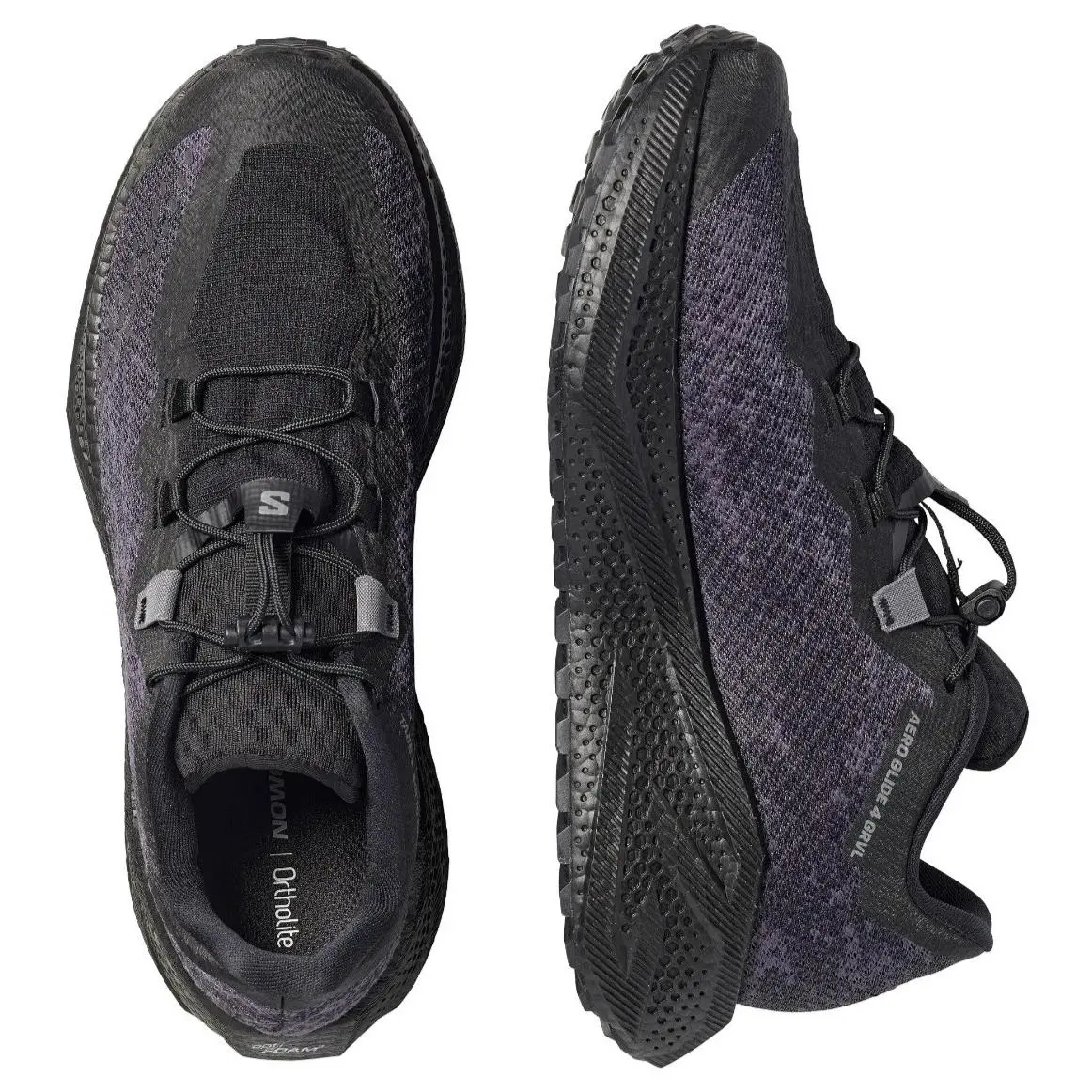 Salomon shoes - Salomon Aero Glide 4 GRVL - L49174400 - Black/Asphalt/Black 8