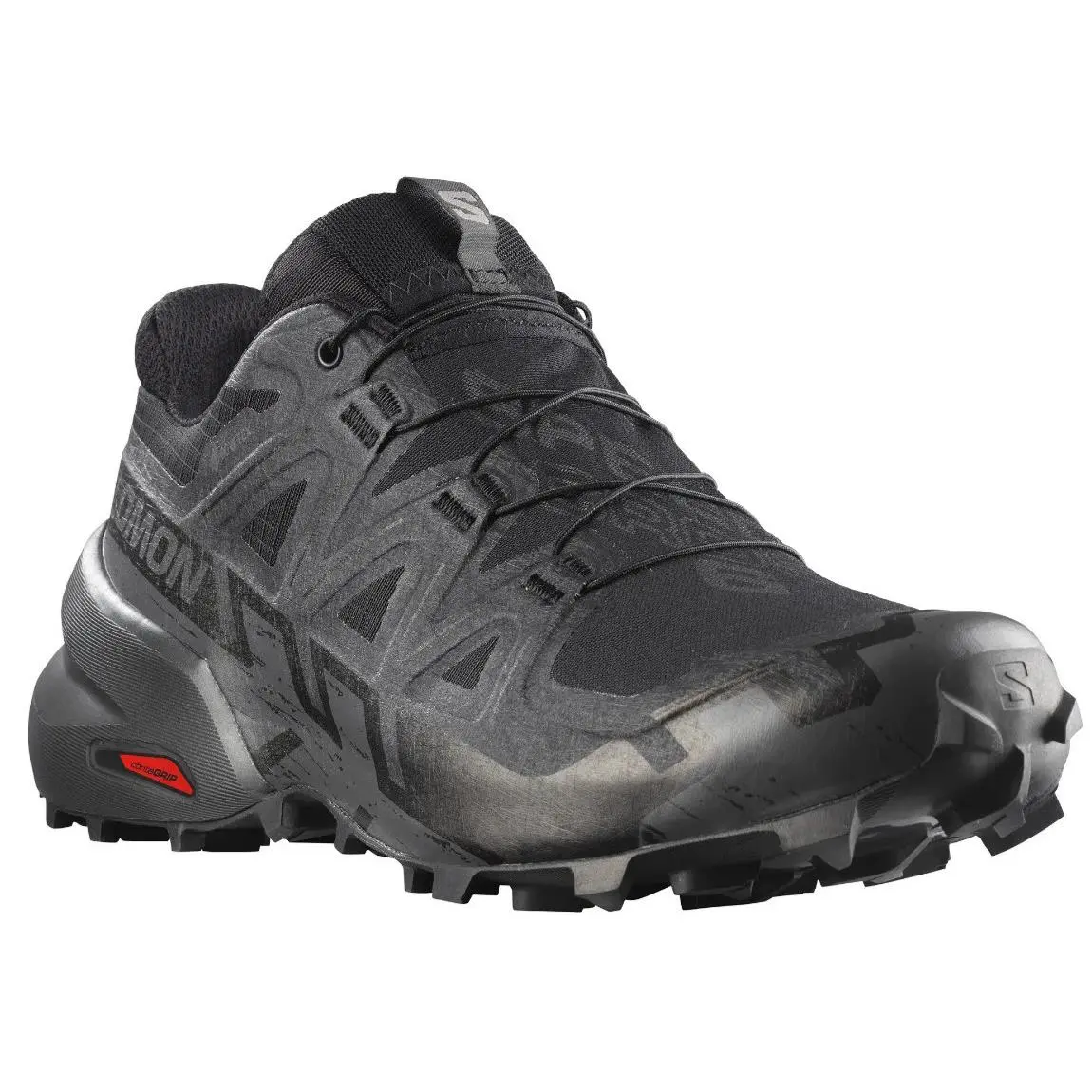 Salomon shoes - Salomon Men`s Speedcross 6 GTX - L41738600 - Black/Black/Phantom 7