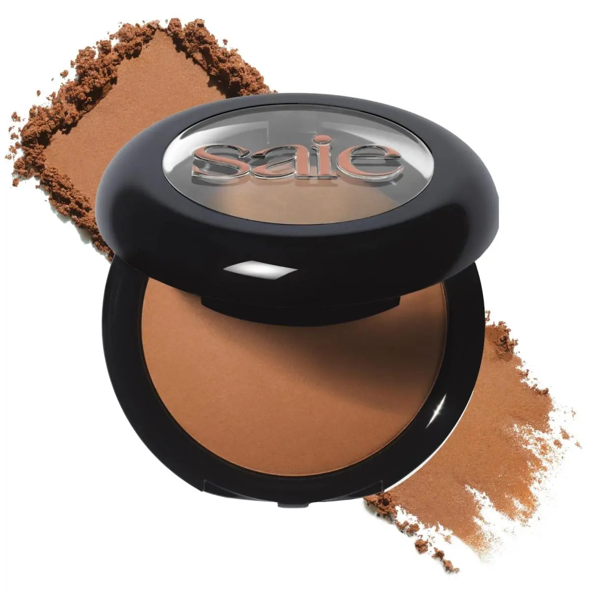 Saie Supersuede Radiant Baked Bronzer Powder - Portofino Tan to Dark