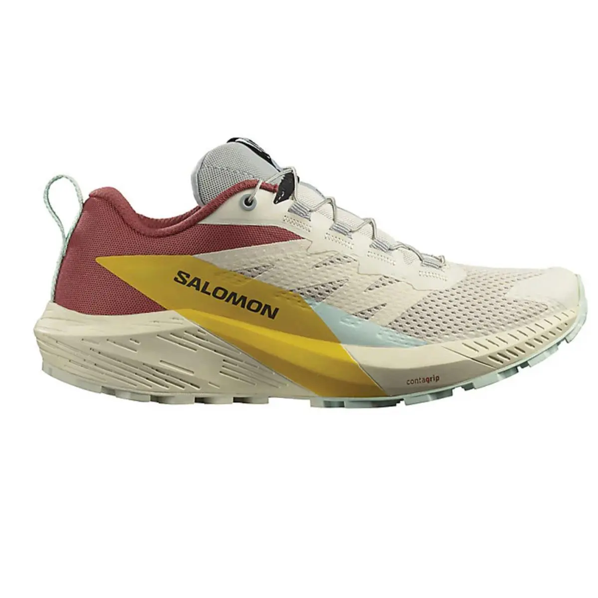 Salomon Sense Ride 5 Womens 10.5 M Trail Running Shoes Sneakers White Pink