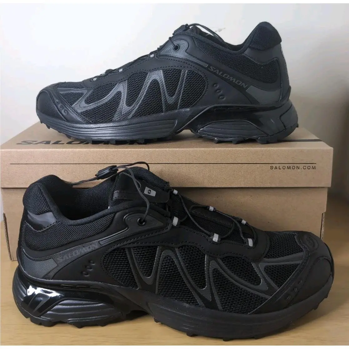 L47762000 Size 9 Salomon Xt-whisper Black Asphalt