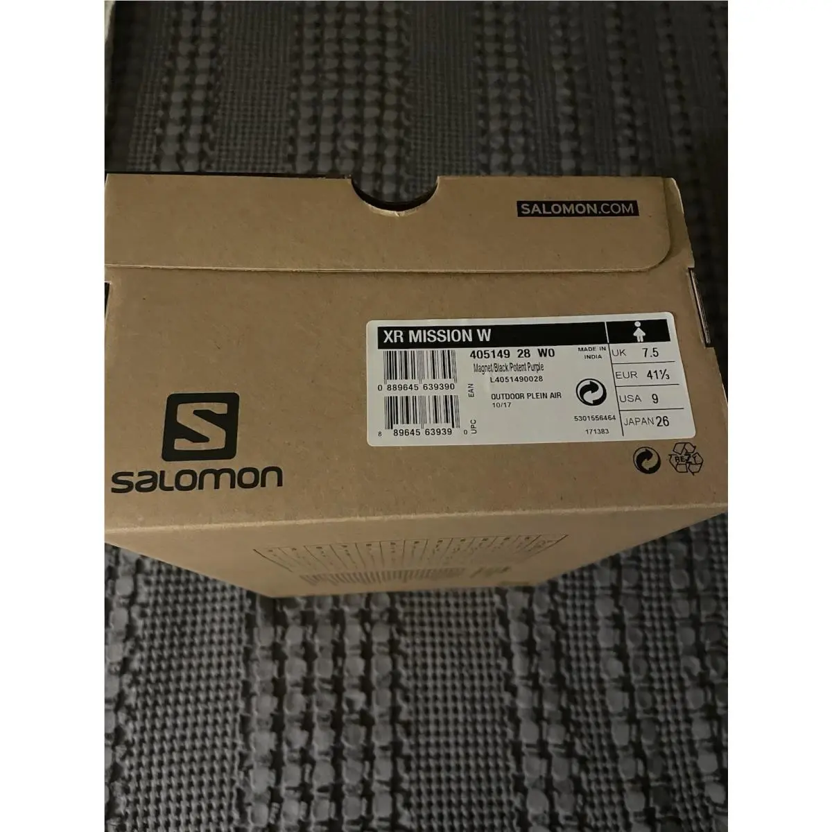 Salomon shoes - Salomon Mission Xr - Mission - Black And Purple 0