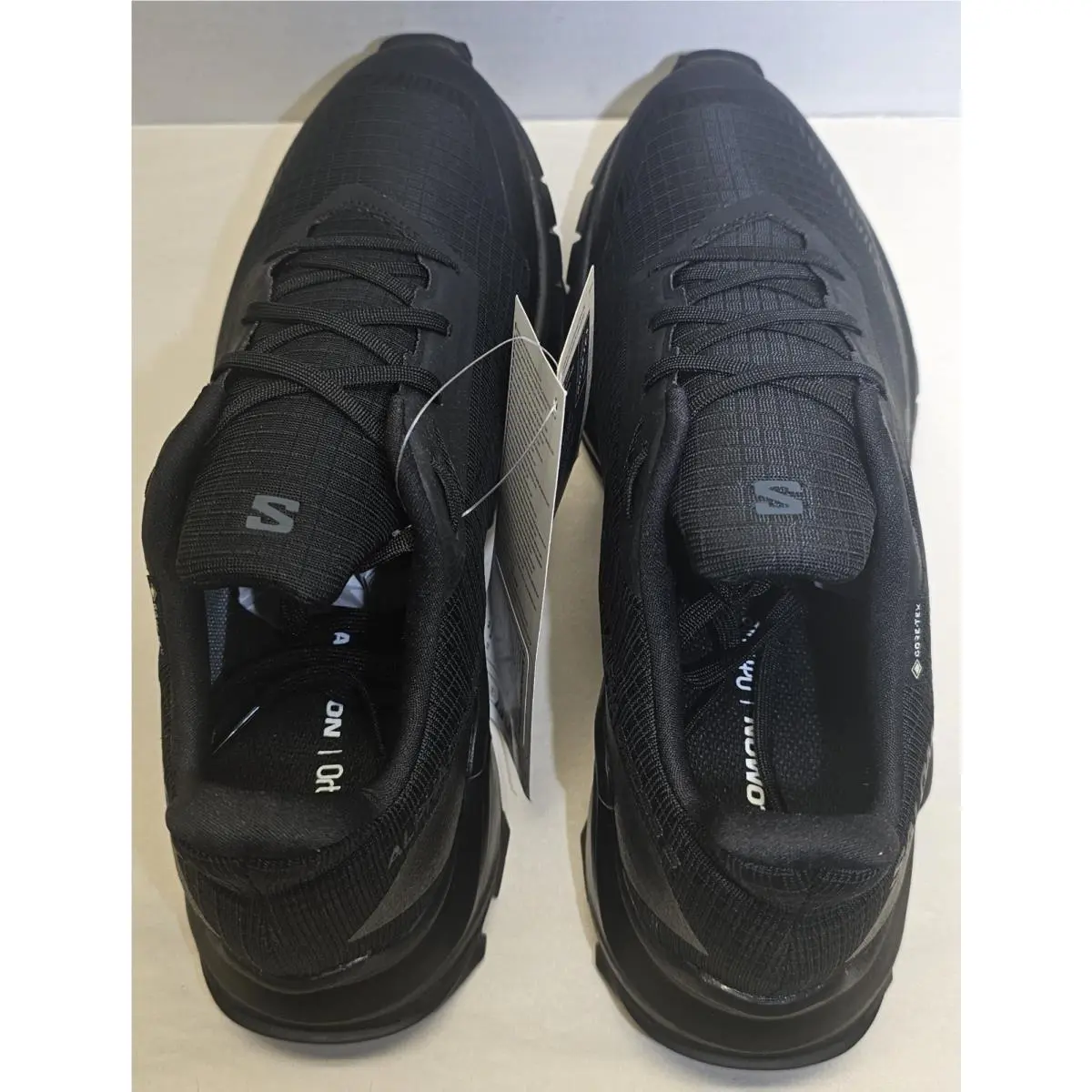 Salomon shoes - Salomon ALPHACROSS 5 GTX - ALPHACROSS GTX - 473109 - Black/Black Ebony 17