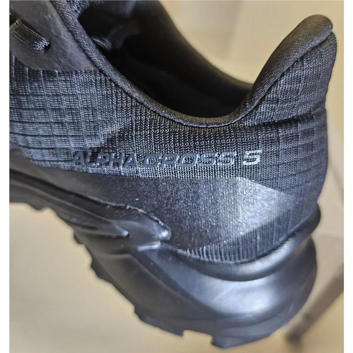 Salomon shoes - Salomon ALPHACROSS 5 GTX - ALPHACROSS GTX - 473109 - Black/Black Ebony 13