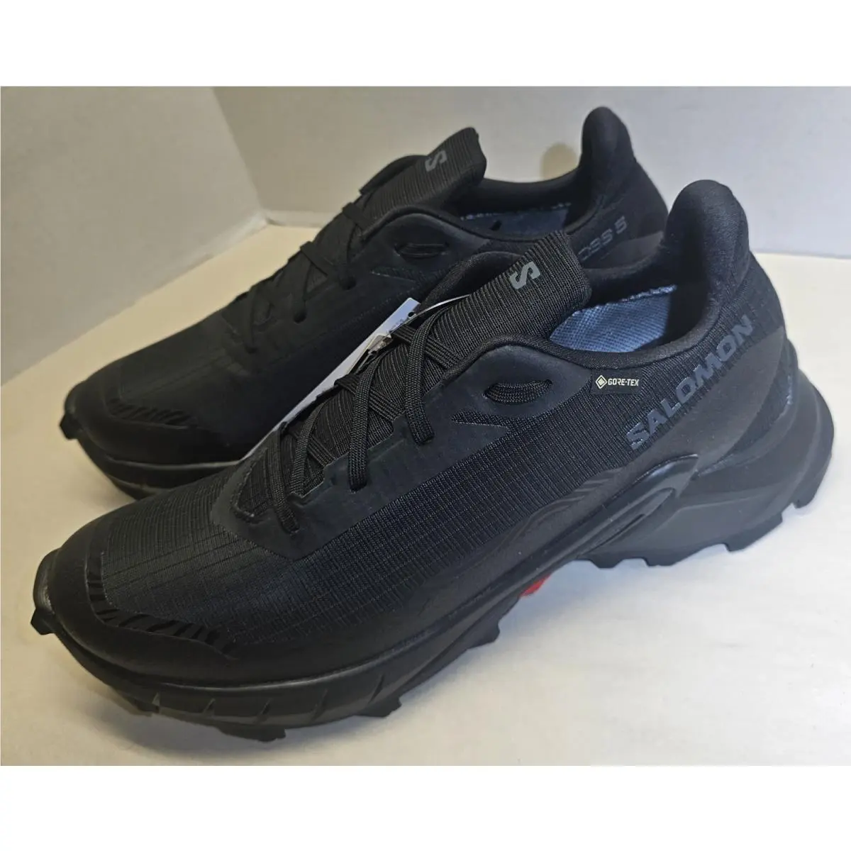 Salomon shoes - Salomon ALPHACROSS 5 GTX - ALPHACROSS GTX - 473109 - Black/Black Ebony 3