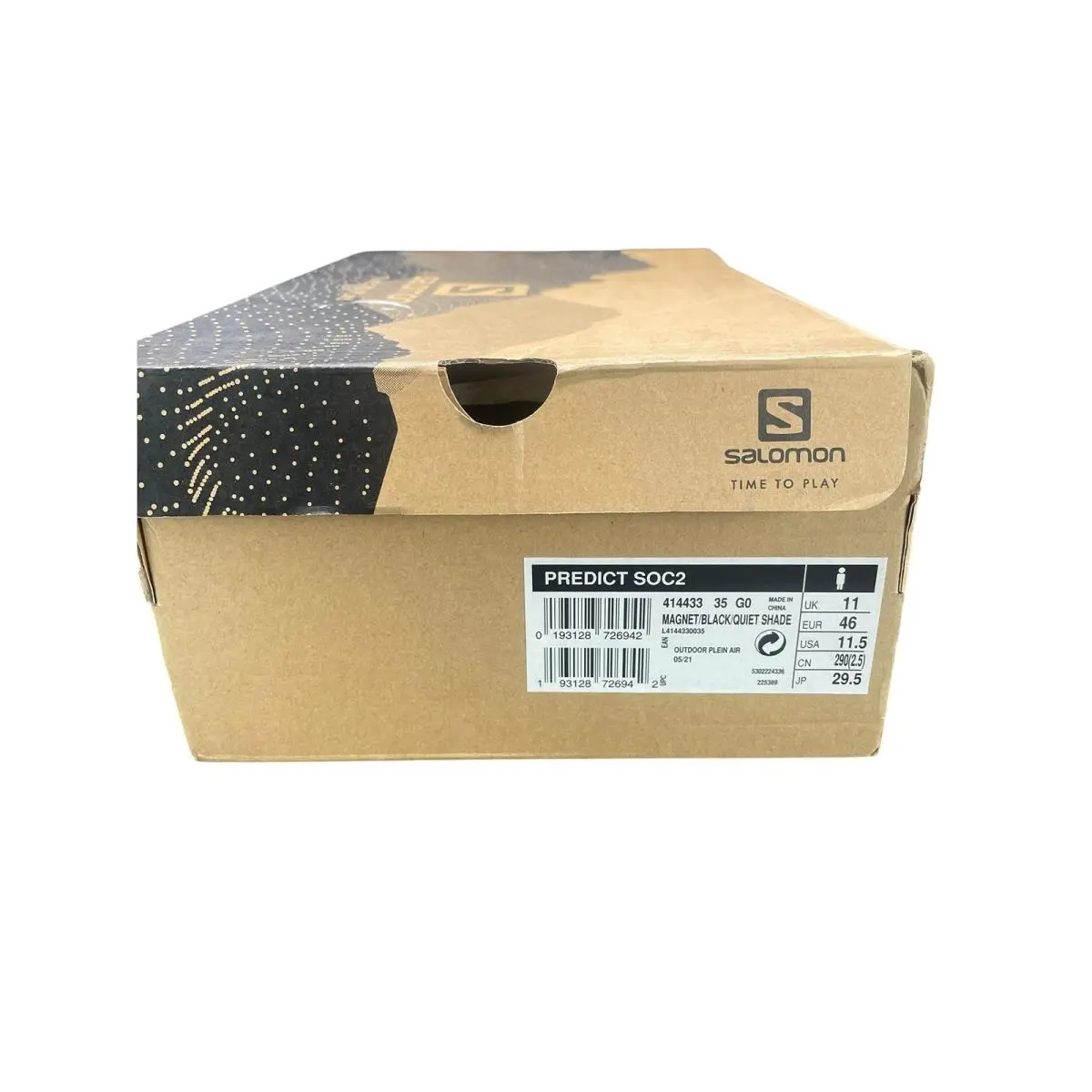 Salomon shoes - Salomon Predict SOC 2 Magnet Black Quiet Shade - L41443300 - Black (UPC: 193128726942) 8