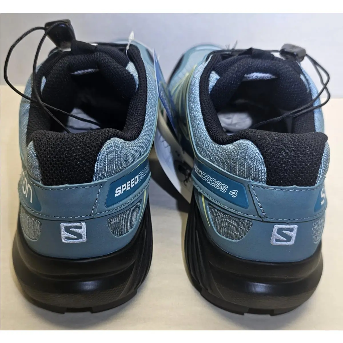 Salomon shoes - Salomon Speedcross 4 - Speedcross - 398424 - Arctic Black/Enamel Blue/Lime Green 10
