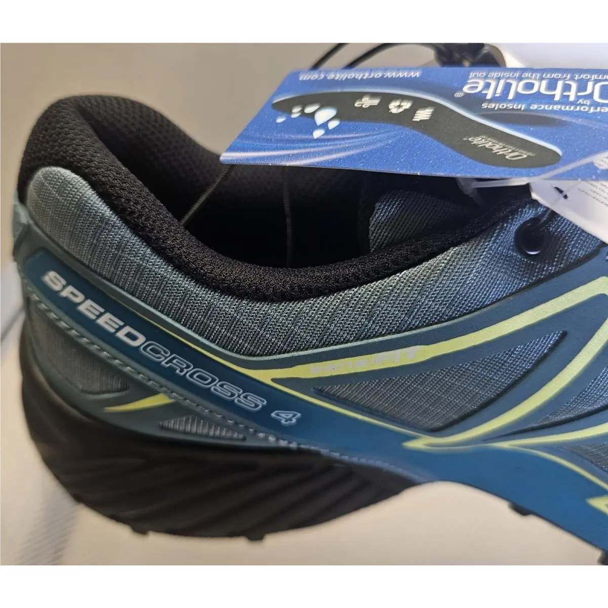 Salomon shoes - Salomon Speedcross 4 - Speedcross - 398424 - Arctic Black/Enamel Blue/Lime Green 14