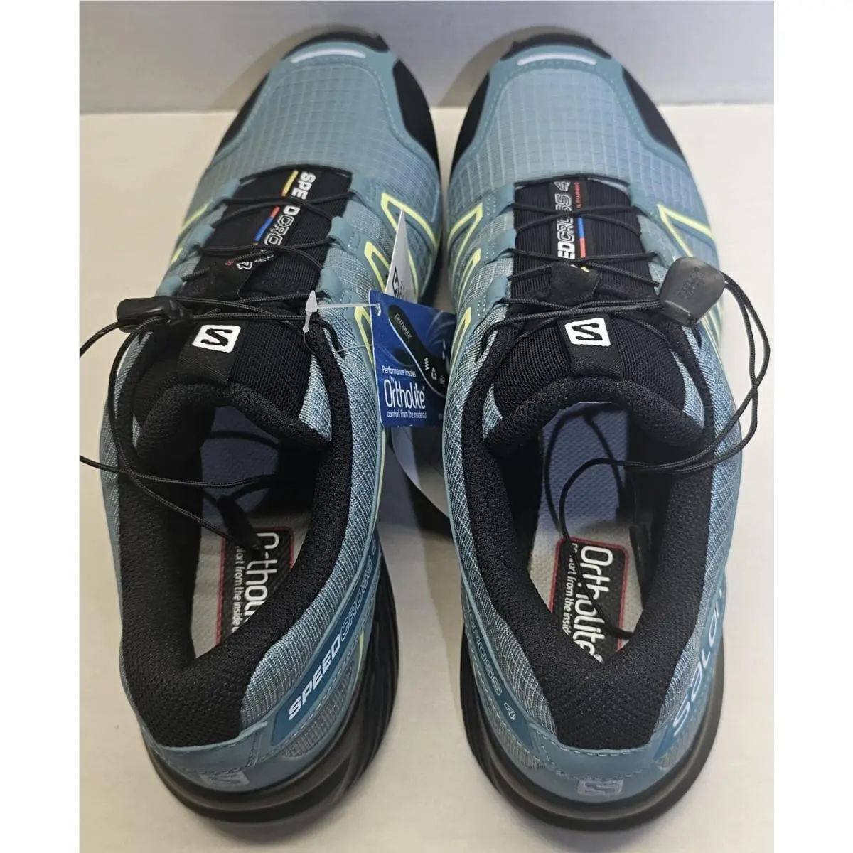 Salomon shoes - Salomon Speedcross 4 - Speedcross - 398424 - Arctic Black/Enamel Blue/Lime Green 17