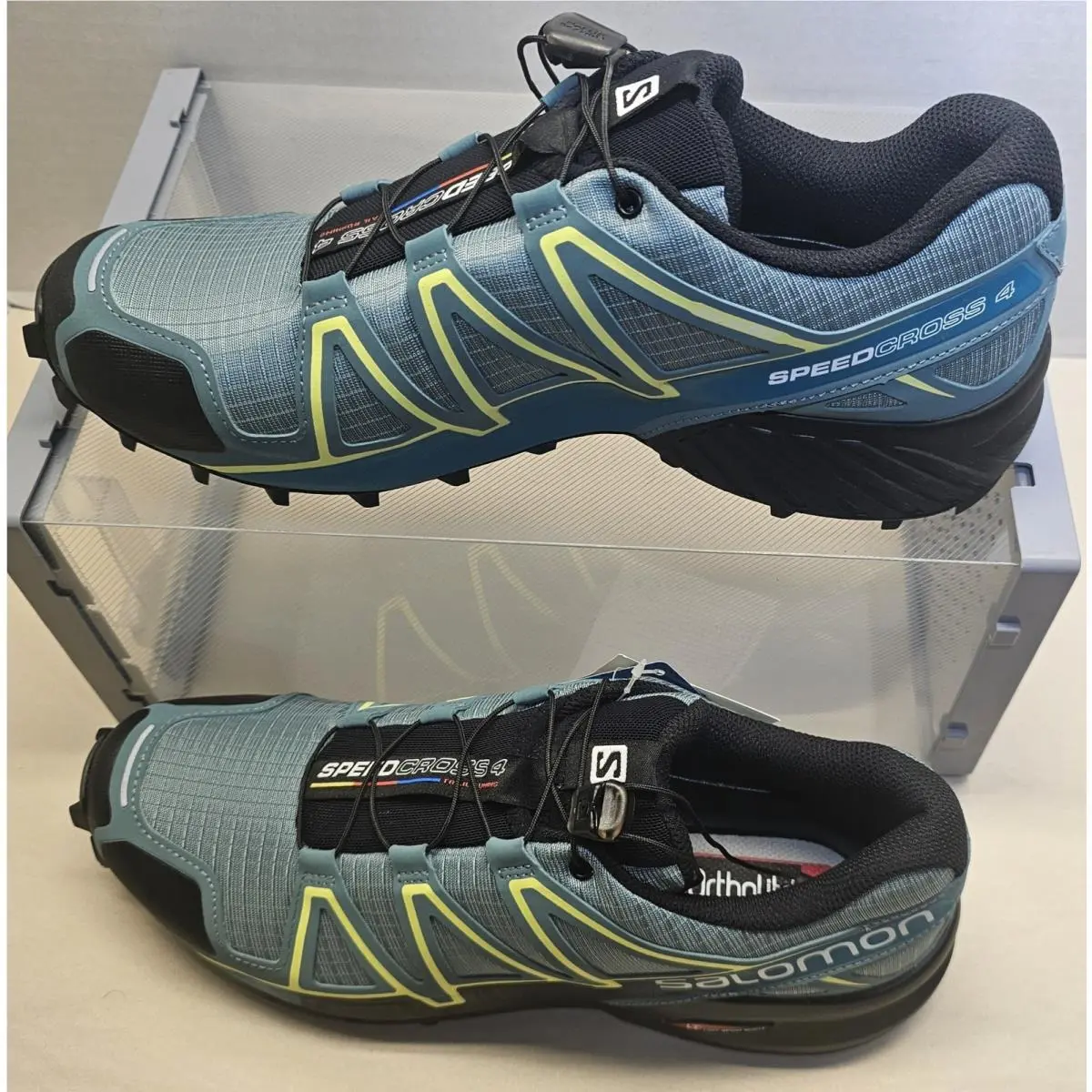 Salomon shoes - Salomon Speedcross 4 - Speedcross - 398424 - Arctic Black/Enamel Blue/Lime Green 0