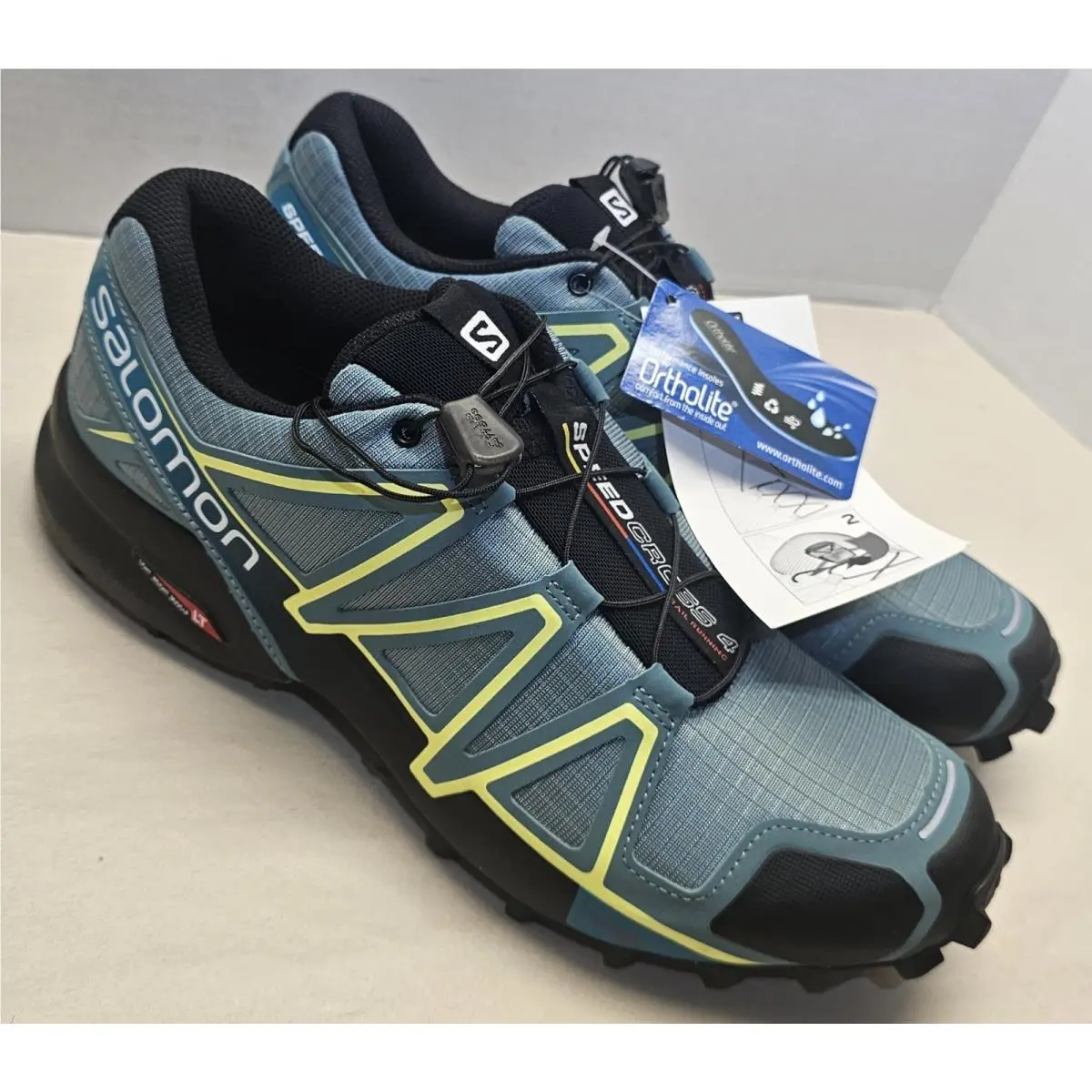 Salomon shoes - Salomon Speedcross 4 - Speedcross - 398424 - Arctic Black/Enamel Blue/Lime Green 5