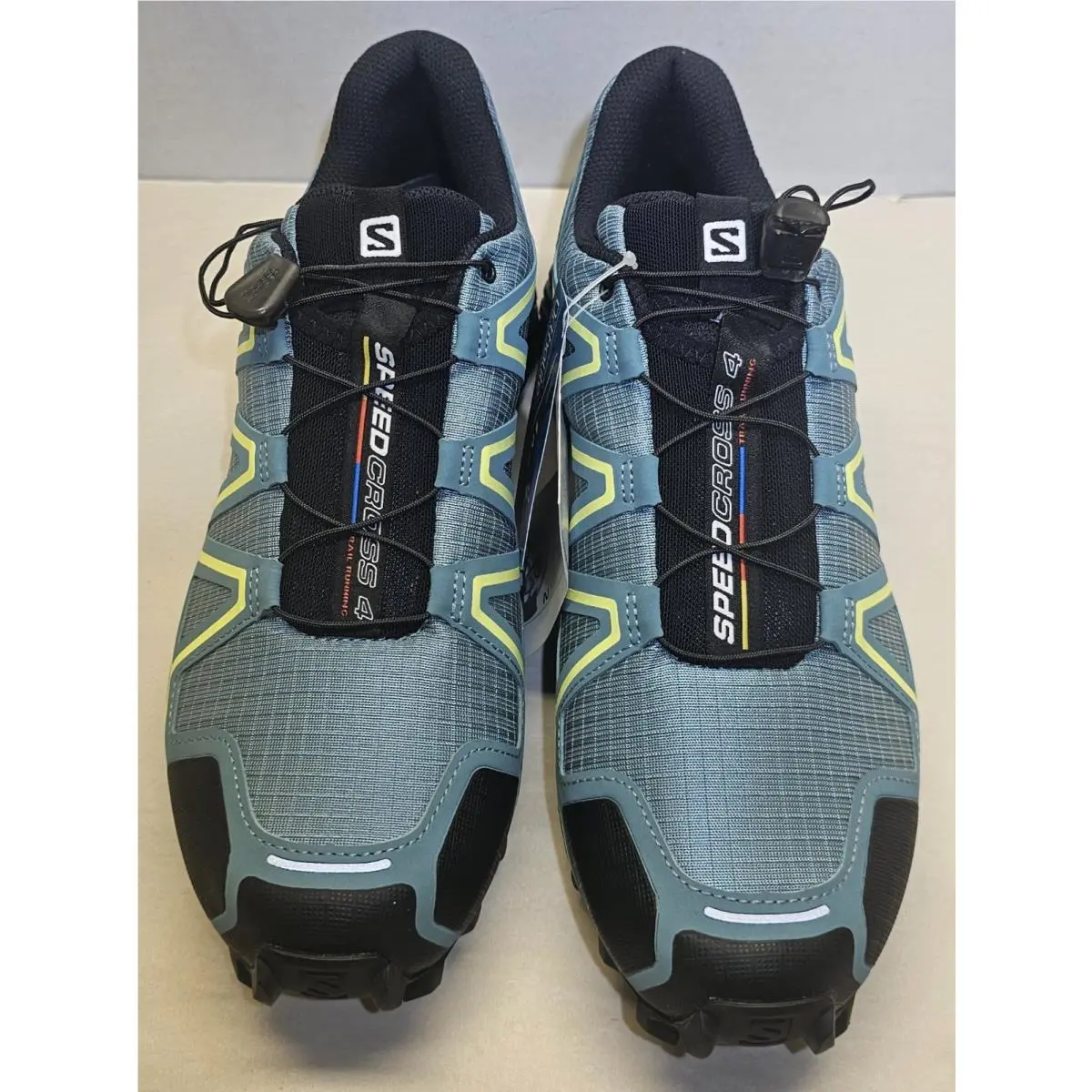 Salomon shoes - Salomon Speedcross 4 - Speedcross - 398424 - Arctic Black/Enamel Blue/Lime Green 7