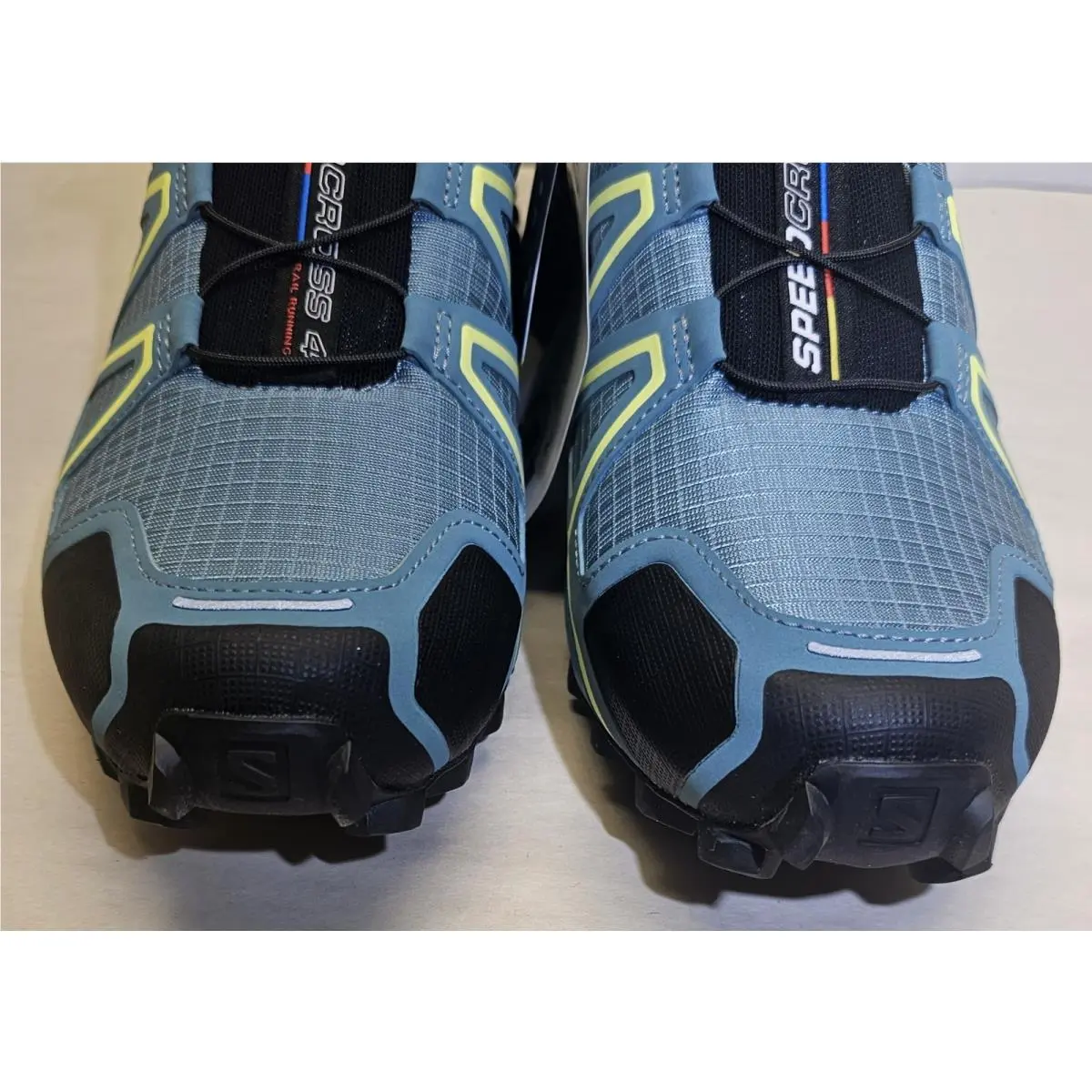 Salomon shoes - Salomon Speedcross 4 - Speedcross - 398424 - Arctic Black/Enamel Blue/Lime Green 8
