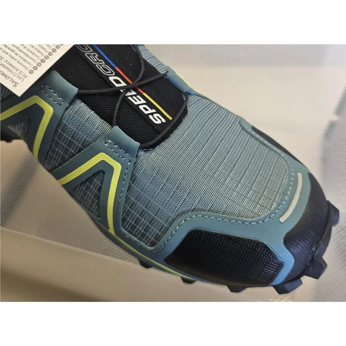 Salomon shoes - Salomon Speedcross 4 - Speedcross - 398424 - Arctic Black/Enamel Blue/Lime Green 15
