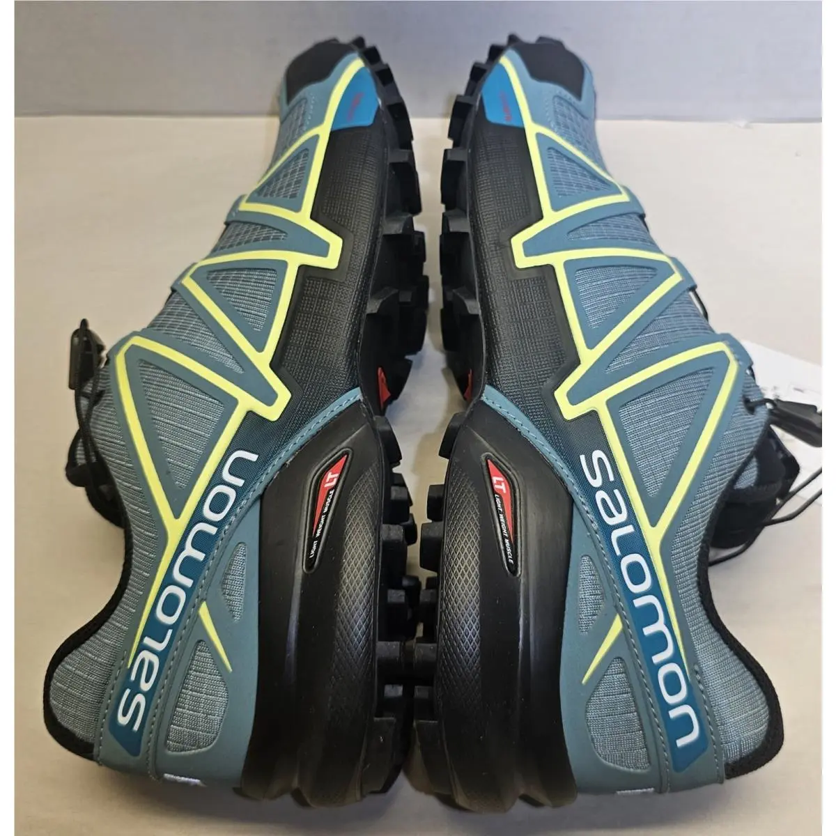 Salomon shoes - Salomon Speedcross 4 - Speedcross - 398424 - Arctic Black/Enamel Blue/Lime Green 19