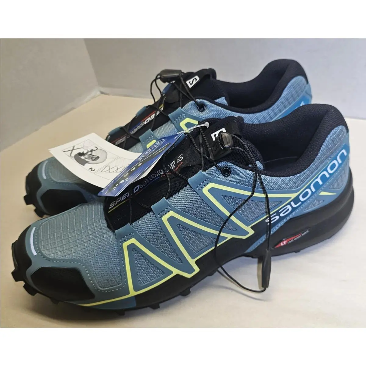 Salomon shoes - Salomon Speedcross 4 - Speedcross - 398424 - Arctic Black/Enamel Blue/Lime Green 3
