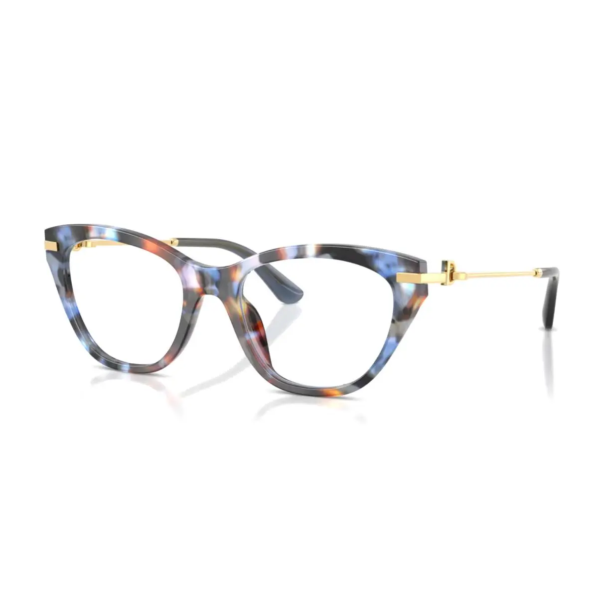 Dolce Gabbana Eyeglasses DG 3428 3443 51-19 140 Blue Havana Cat Eye Frames